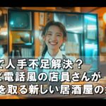 これで人手不足解決？ テレビ電話風の店員さんが注文を取る新しい居酒屋のカタチバナー