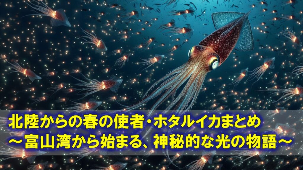 北陸からの春の使者：ホタルイカまとめ　～富山湾から始まる、神秘的な光の物語～