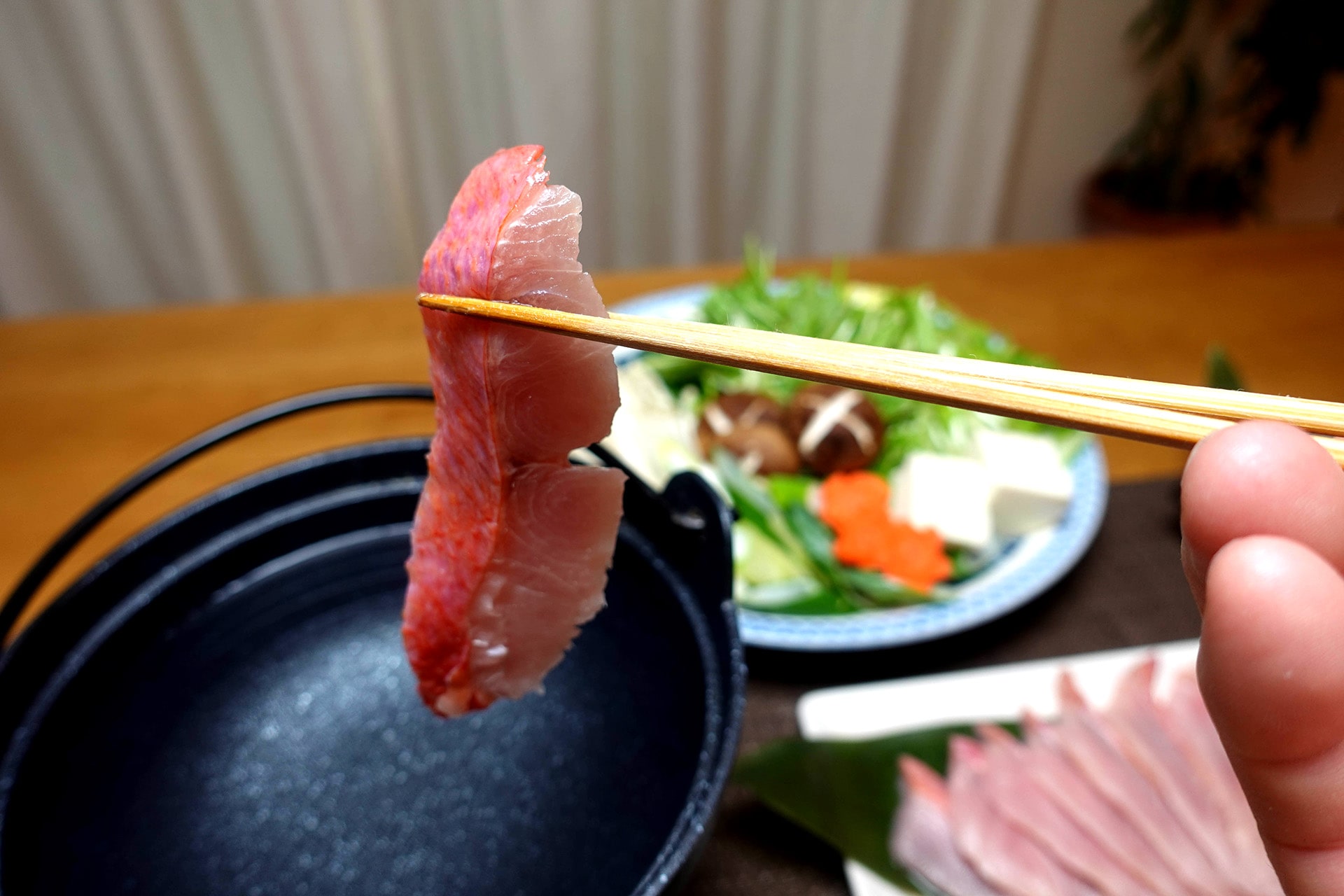 金目鯛のしゃぶしゃぶ