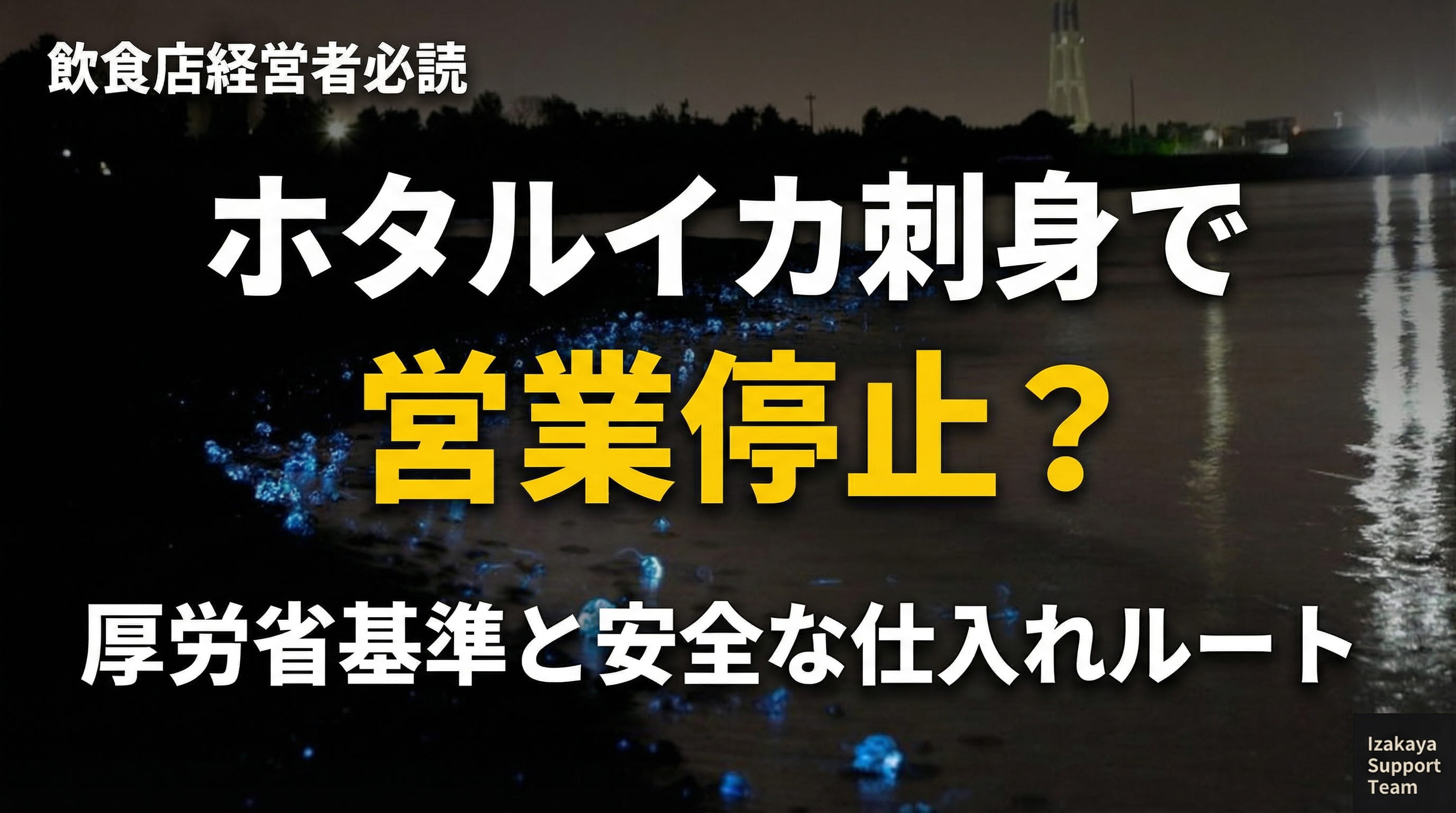 ほたるいか刺身で営業停止？バナー