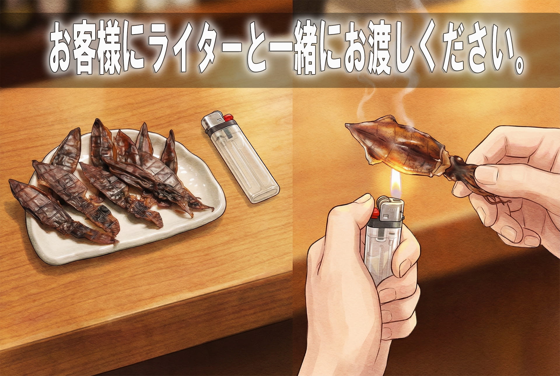 ホタルイカ一夜干しの食べ方