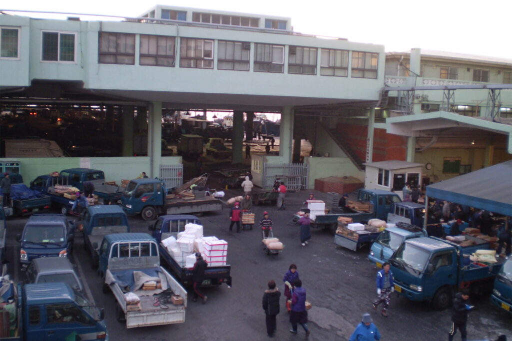韓国・プサンの魚市場